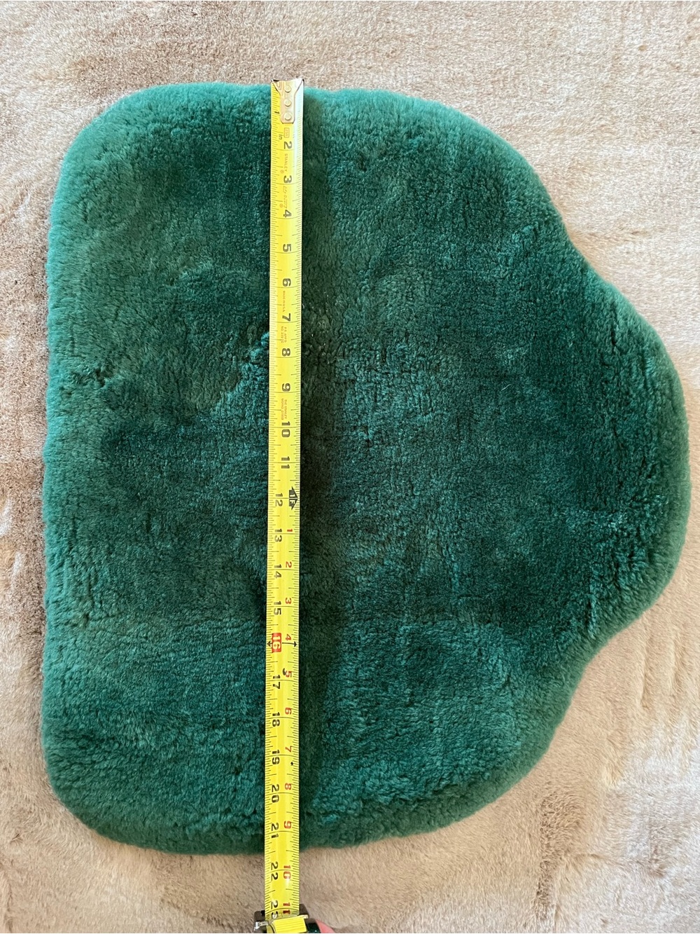 Australian Sheepskin Apparel Medical Wheelchair Mat Cushion Pad Green Wool - Picture 8 of 9